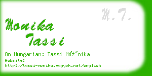 monika tassi business card